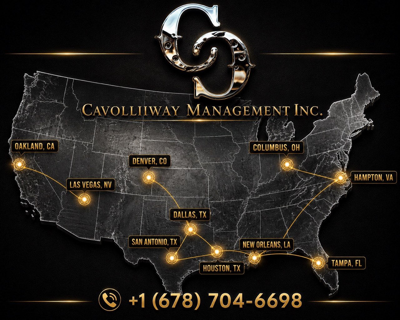 Cavolliiway Management national tour map
